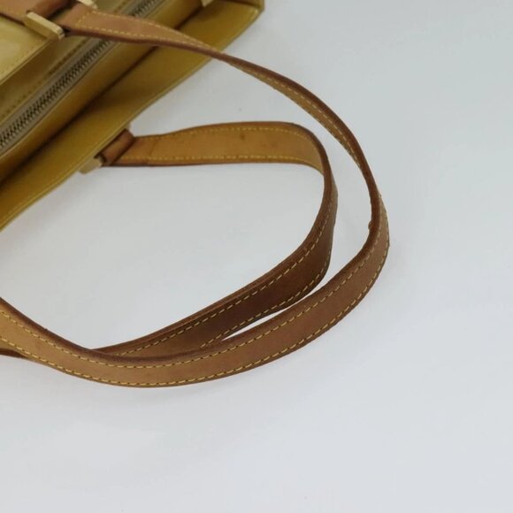 LOUIS VUITTON Monogram Vernis Columbus Tote Bag Beige M91023 LV Auth hk2890 - Picture 8 of 16
